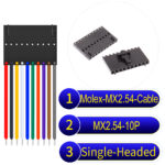 Molex 2.54mm MX2.54 10Pin Single-Headed Cable