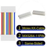 Molex KK 2.54mm MX5264 11Pin Same-Side-Head Cable