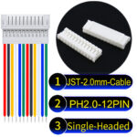 JST PH2.0 12Pin Female Single-Headed Cable