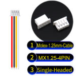 Molex MX1.25mm Picoblade 4-Pin Single-Headed 28AWG UL1571 Cable