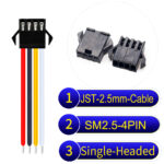 JST 2.5mm SM2.54 4Pin Single-Headed Cable