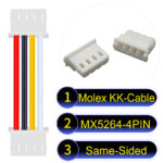 Molex KK 2.54mm MX5264 4Pin Same-Side-Head Cable