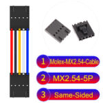 Molex 2.54mm MX2.54 5Pin Same-Side-Head Cable
