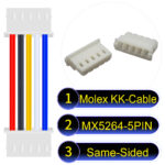 Molex KK 2.54mm MX5264 5Pin Same-Side-Head Cable