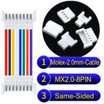 Molex MX2.0mm 8-Pin Female Same-Side-Head Cable