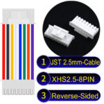 JST XHS2.5 with Belt Lock 8Pin Reverse-Side-Head Cable