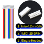 Molex MX1.25mm Picoblade 9-Pin Single-Headed 28AWG UL1571 Cable
