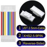JST XHS2.5 with Belt Lock 9Pin Reverse-Side-Head Cable