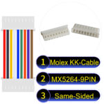 Molex KK 2.54mm MX5264 9Pin Same-Side-Head Cable