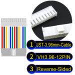 JST VH 12Pin Reverse-Side-Head Cable