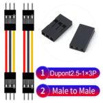 Dupont 2.54mm Male to Male 1×3Pin Cable