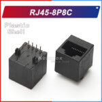 RJ45-8P8C Black Ethernet Network Connector