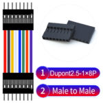 Dupont 2.54mm Male to Male 1×8Pin Cable