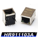 HR911103A RJ45 Ethernet Connector with Transformer