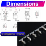 JST VH 3.96mm male Crimp Terminal